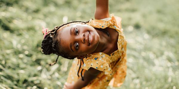 Child playing outside